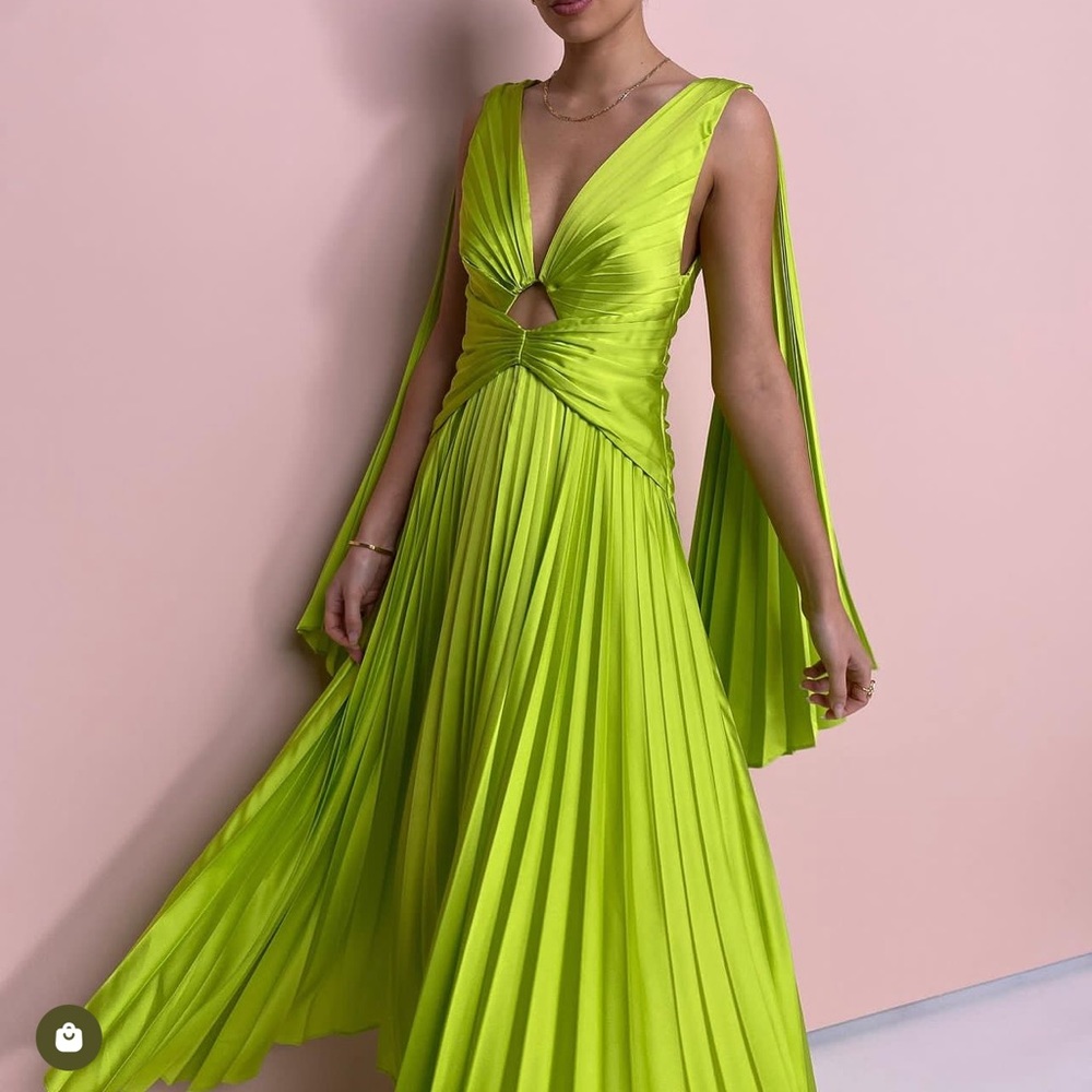 Acler Columbus Midi Pleated Dress - Picture 5 of 5